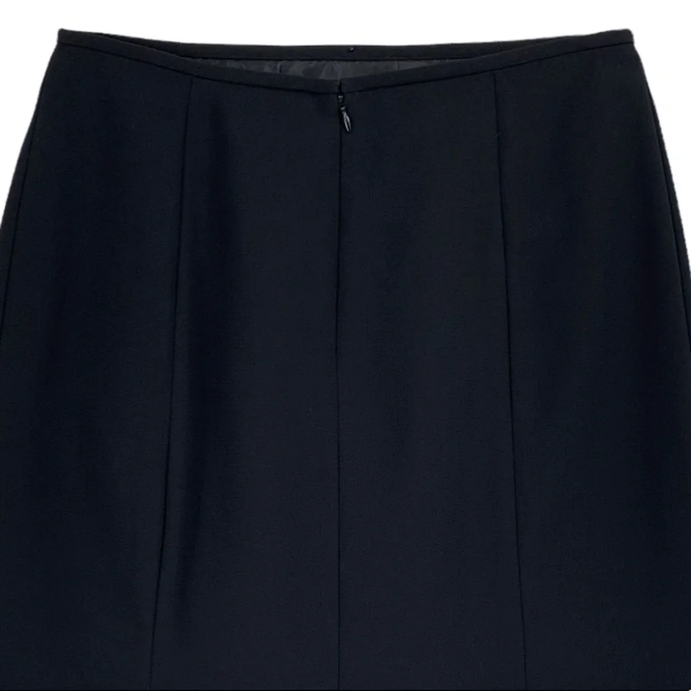 Jones Studio Separates Box Pleat Hem Black Skirt Size 10